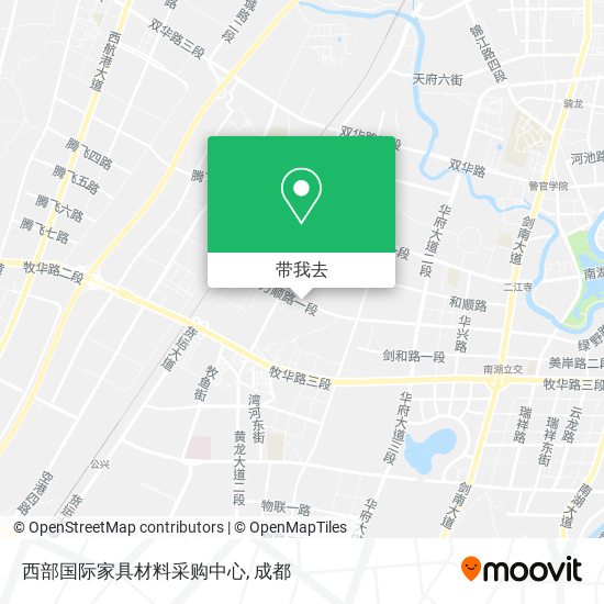 西部国际家具材料采购中心地图