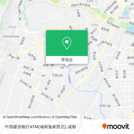 中国建设银行ATM(城南逸家西北)地图