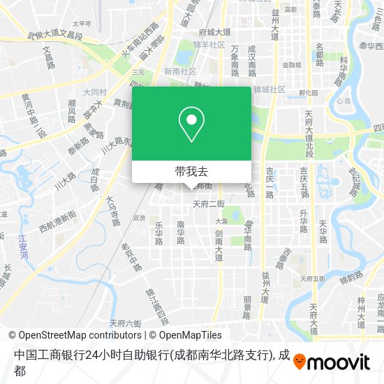 中国工商银行24小时自助银行(成都南华北路支行)地图