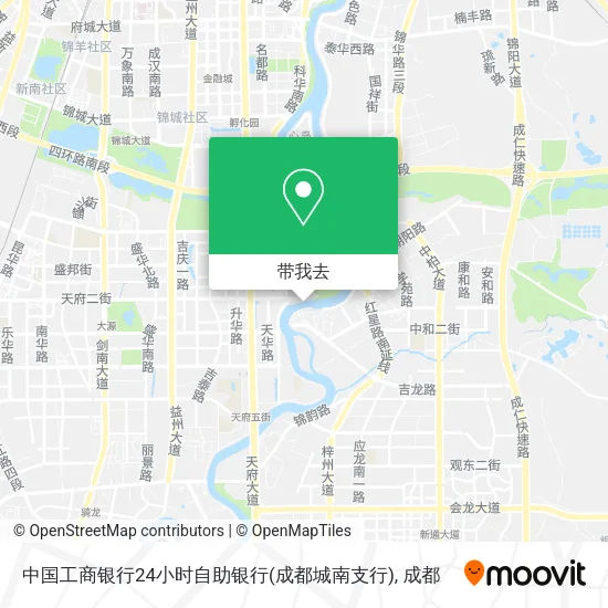 中国工商银行24小时自助银行(成都城南支行)地图