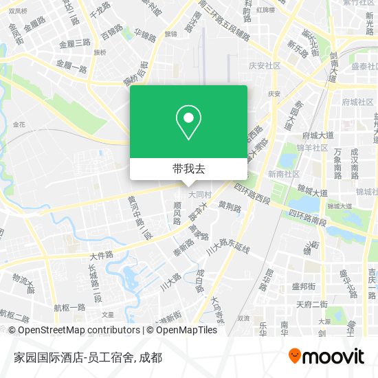 家园国际酒店-员工宿舍地图