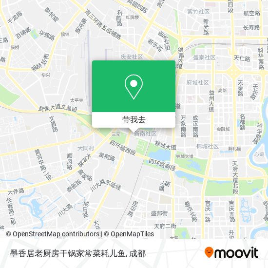 墨香居老厨房干锅家常菜耗儿鱼地图