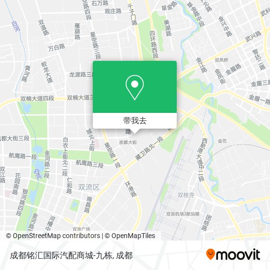 成都铭汇国际汽配商城-九栋地图