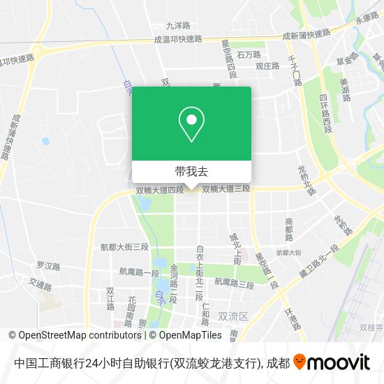 中国工商银行24小时自助银行(双流蛟龙港支行)地图