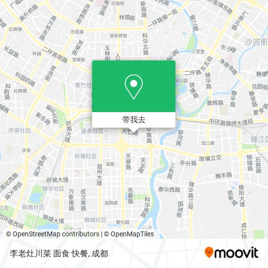李老灶川菜 面食 快餐地图