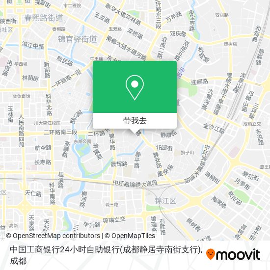 中国工商银行24小时自助银行(成都静居寺南街支行)地图