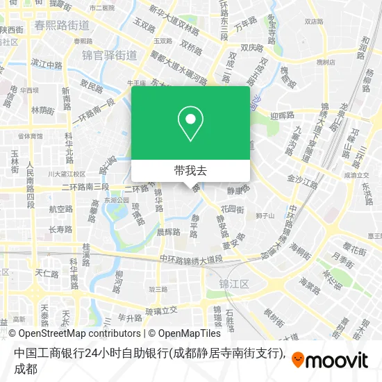中国工商银行24小时自助银行(成都静居寺南街支行)地图