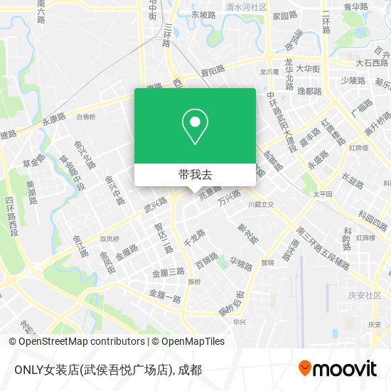 ONLY女装店(武侯吾悦广场店)地图