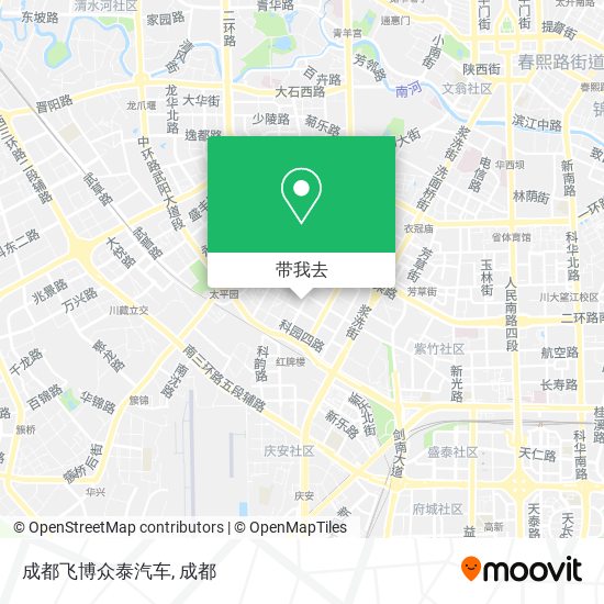 成都飞博众泰汽车地图