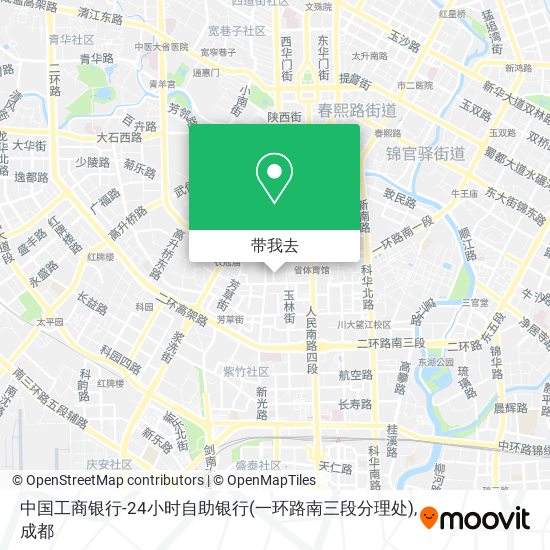 中国工商银行-24小时自助银行(一环路南三段分理处)地图