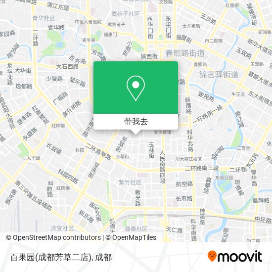 百果园(成都芳草二店)地图