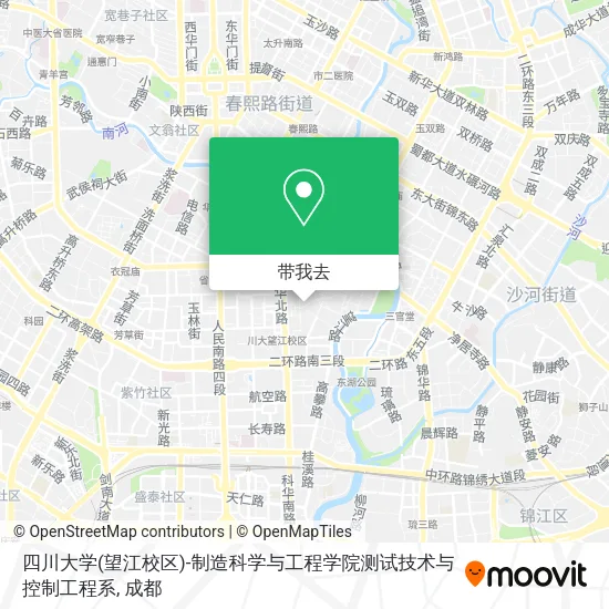 四川大学(望江校区)-制造科学与工程学院测试技术与控制工程系地图