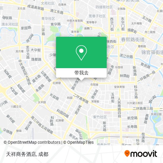 天祥商务酒店地图