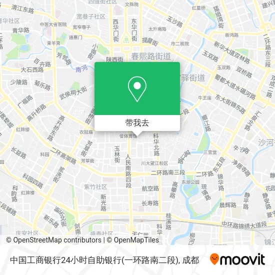 中国工商银行24小时自助银行(一环路南二段)地图