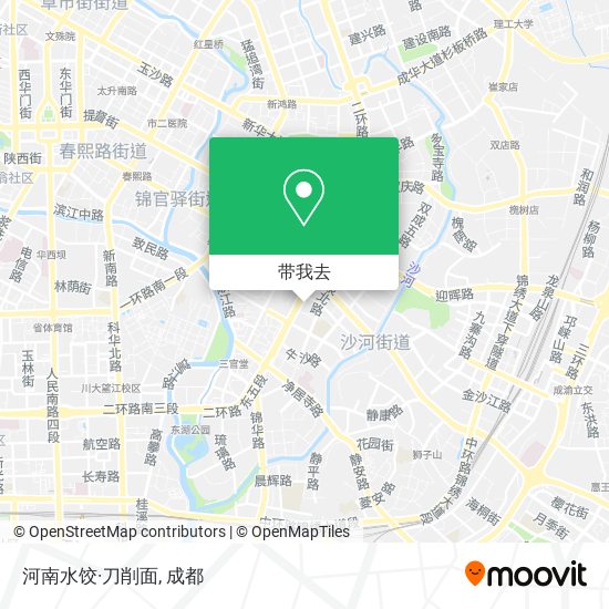 河南水饺·刀削面地图