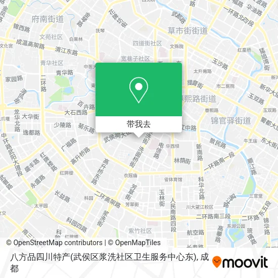 八方品四川特产(武侯区浆洗社区卫生服务中心东)地图