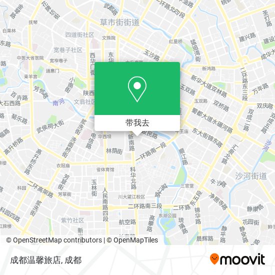 成都温馨旅店地图