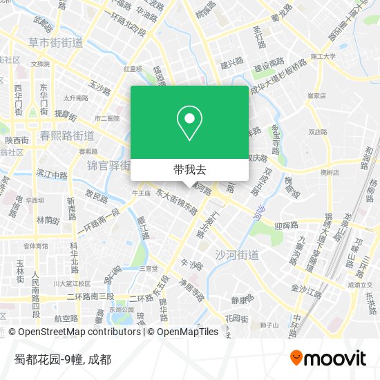 蜀都花园-9幢地图