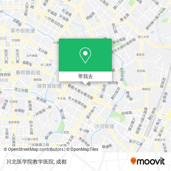 川北医学院教学医院地图