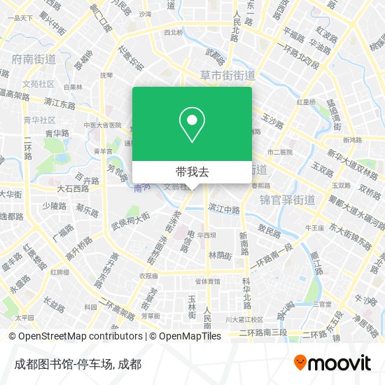 成都图书馆-停车场地图