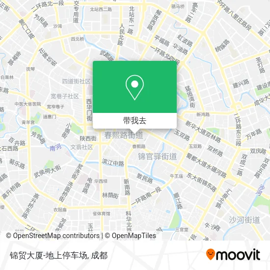 锦贸大厦-地上停车场地图