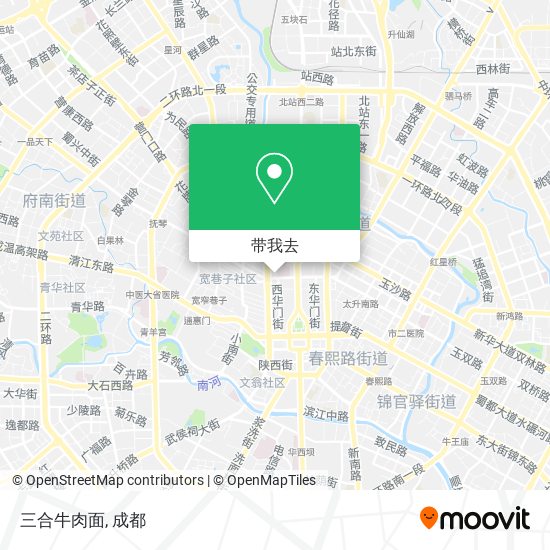 三合牛肉面地图