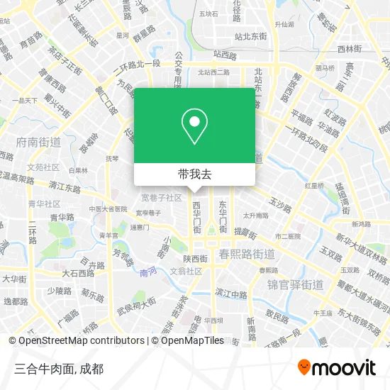 三合牛肉面地图