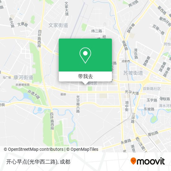 开心早点(光华西二路)地图