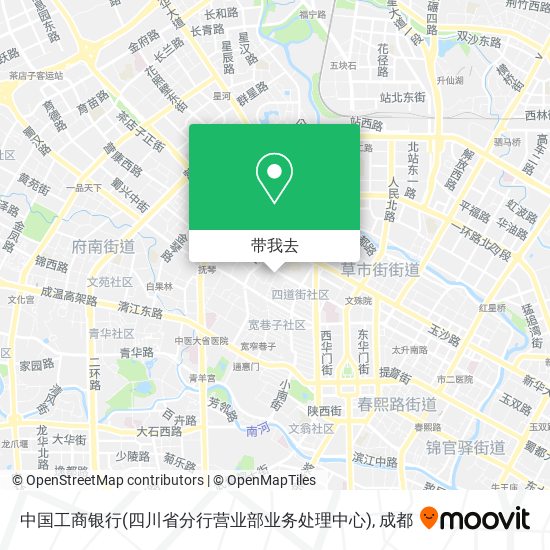 中国工商银行(四川省分行营业部业务处理中心)地图