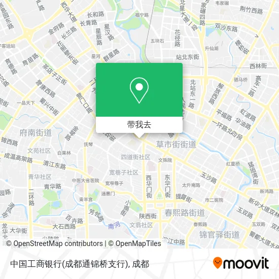 中国工商银行(成都通锦桥支行)地图