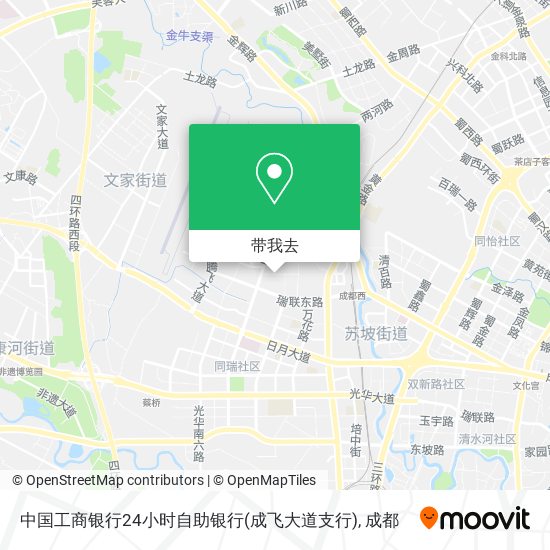 中国工商银行24小时自助银行(成飞大道支行)地图