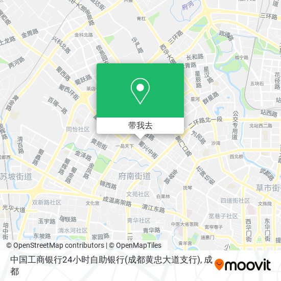 中国工商银行24小时自助银行(成都黄忠大道支行)地图