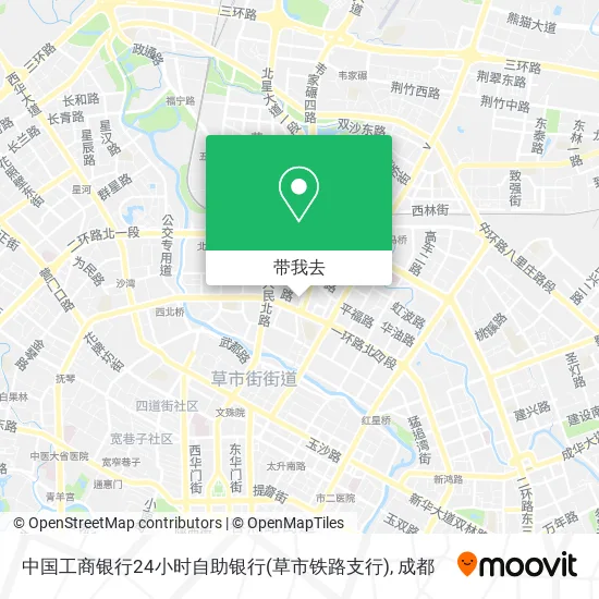 中国工商银行24小时自助银行(草市铁路支行)地图