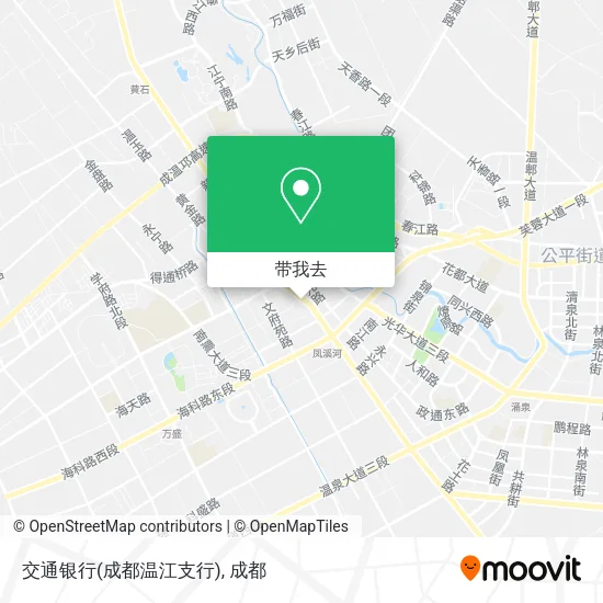 交通银行(成都温江支行)地图