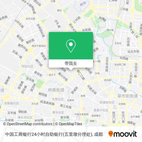 中国工商银行24小时自助银行(五里墩分理处)地图