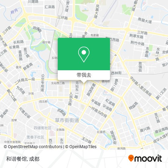 和谐餐馆地图