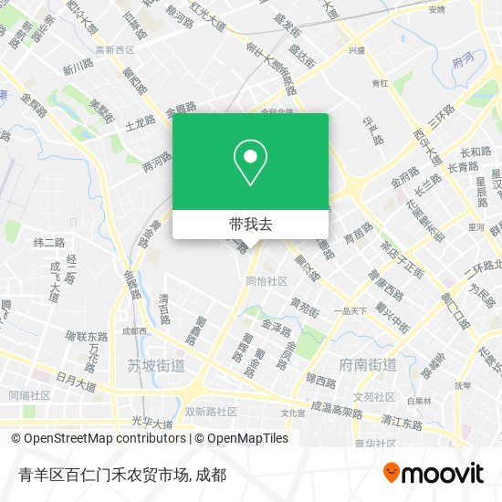 青羊区百仁门禾农贸市场地图