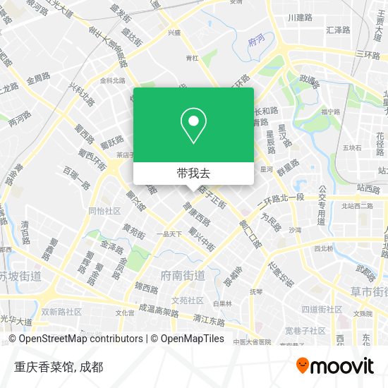 重庆香菜馆地图
