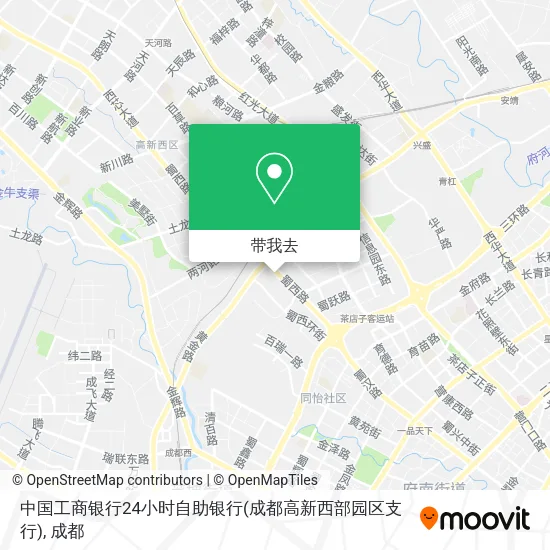 中国工商银行24小时自助银行(成都高新西部园区支行)地图