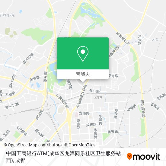 中国工商银行ATM(成华区龙潭同乐社区卫生服务站西)地图