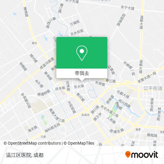 温江区医院地图