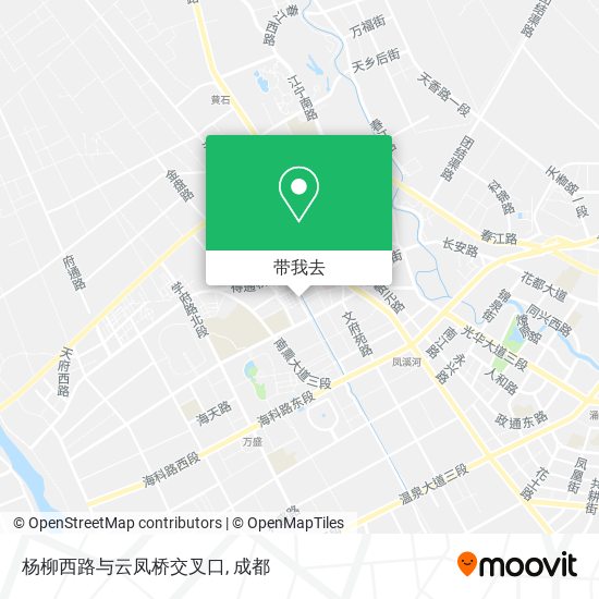 杨柳西路与云凤桥交叉口地图