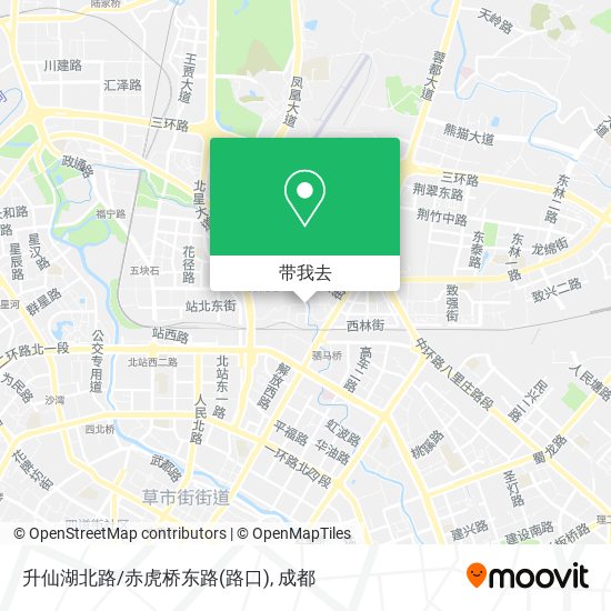 升仙湖北路/赤虎桥东路(路口)地图