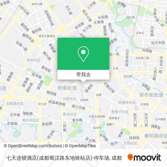 七天连锁酒店(成都蜀汉路东地铁站店)-停车场地图