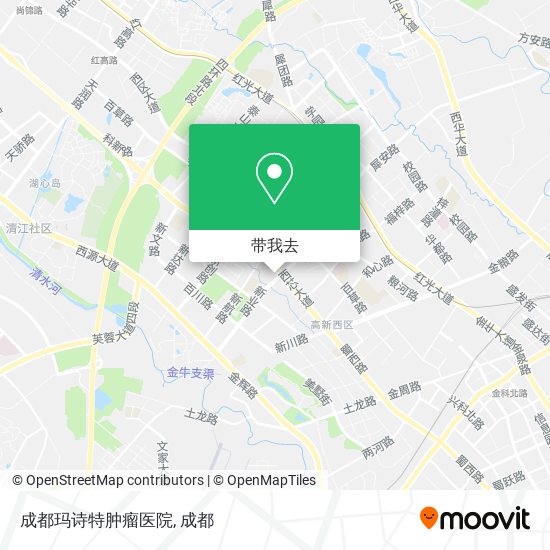 成都玛诗特肿瘤医院地图