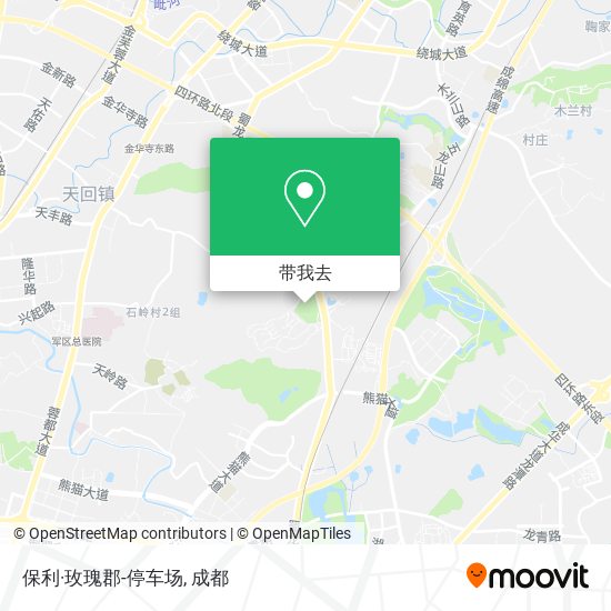 保利·玫瑰郡-停车场地图