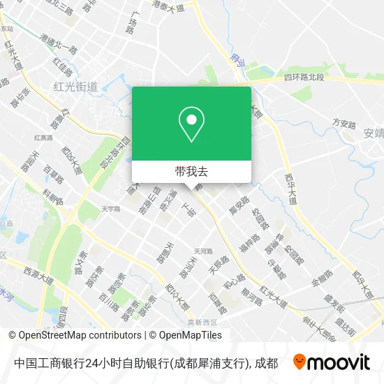 中国工商银行24小时自助银行(成都犀浦支行)地图
