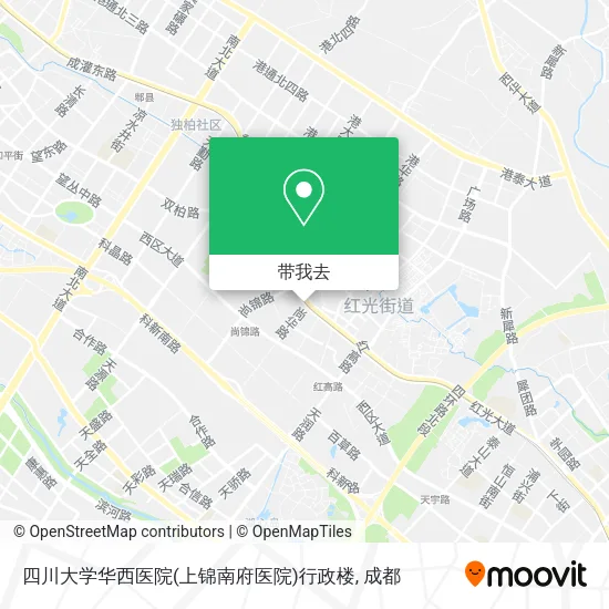 四川大学华西医院(上锦南府医院)行政楼地图