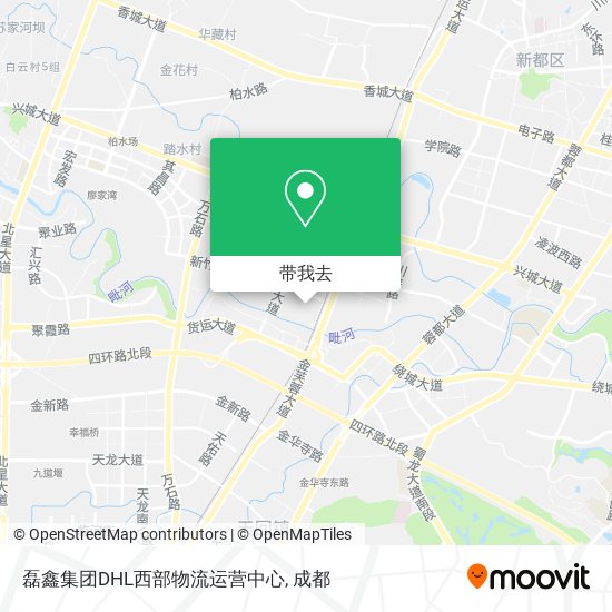 磊鑫集团DHL西部物流运营中心地图