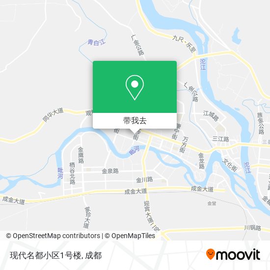 现代名都小区1号楼地图